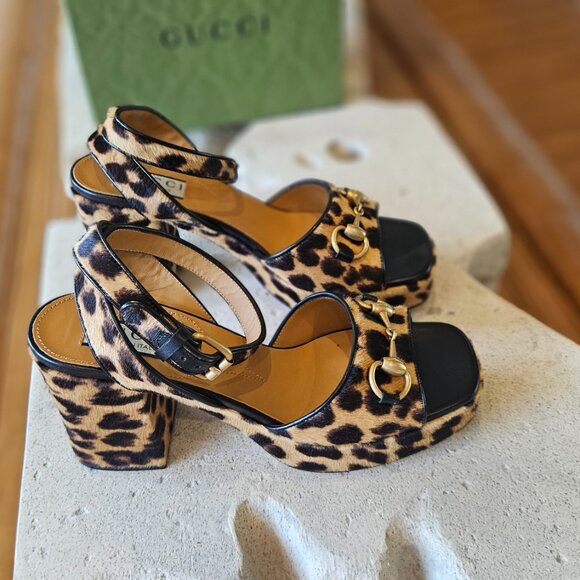 GUCCI  Women's Horsebit sandal size 37+ - Picture 15 of 16